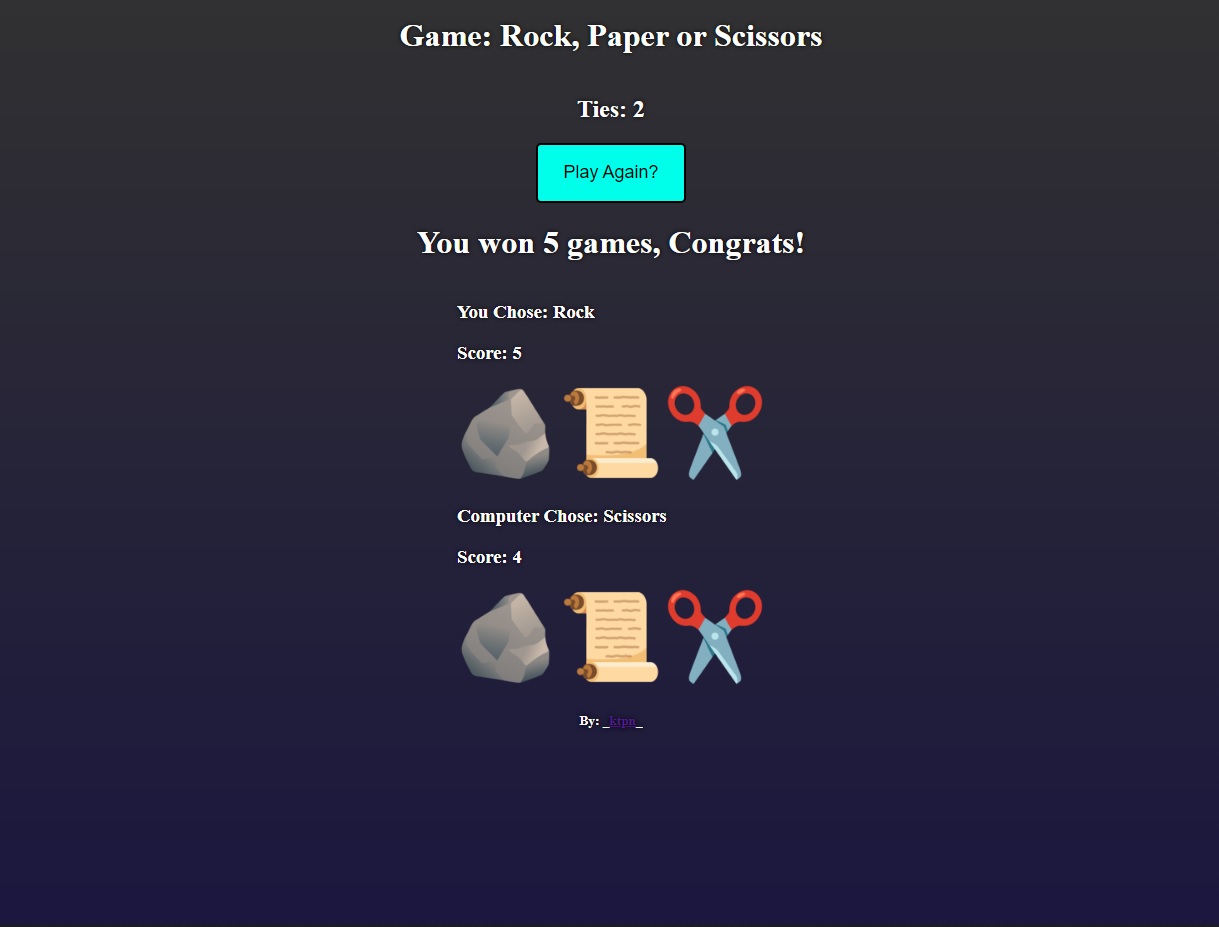 Rock, paper, scissors with css
